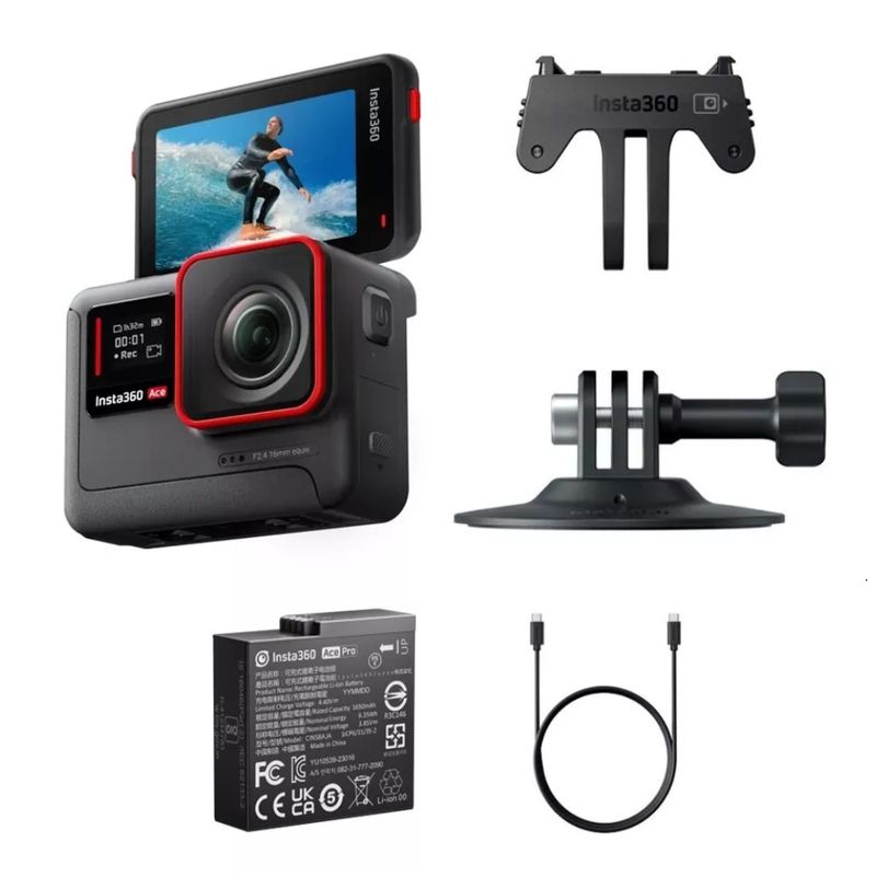 INSTA 360 - Cámara de Acción Insta360 Ace 6k 48MPX - Negro