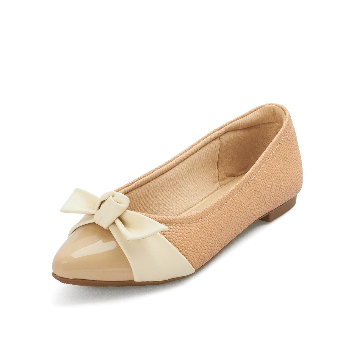 MODARE - Baleta Nude-Beige-Crema Modare