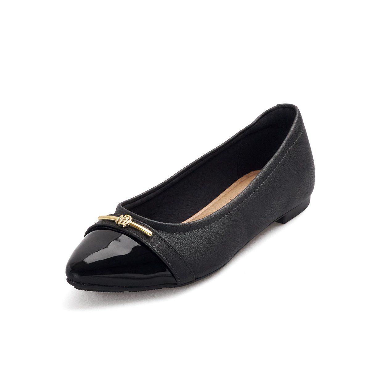 MODARE - Baleta Negro- Dorado Modare