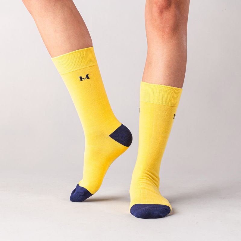 MARIO HERNANDEZ - Medias Basicas Amarillo MH Socks
