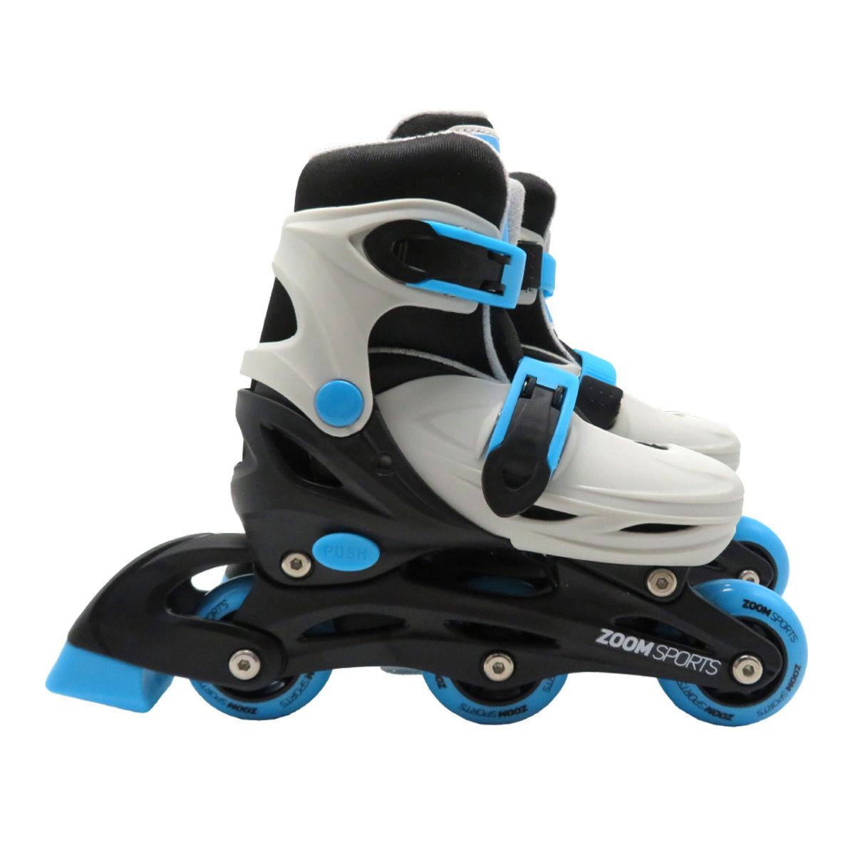 ZOOM SPORT - Patines Principiante 3 Ruedas 2en1 Gris Zoom Sport T_31-34