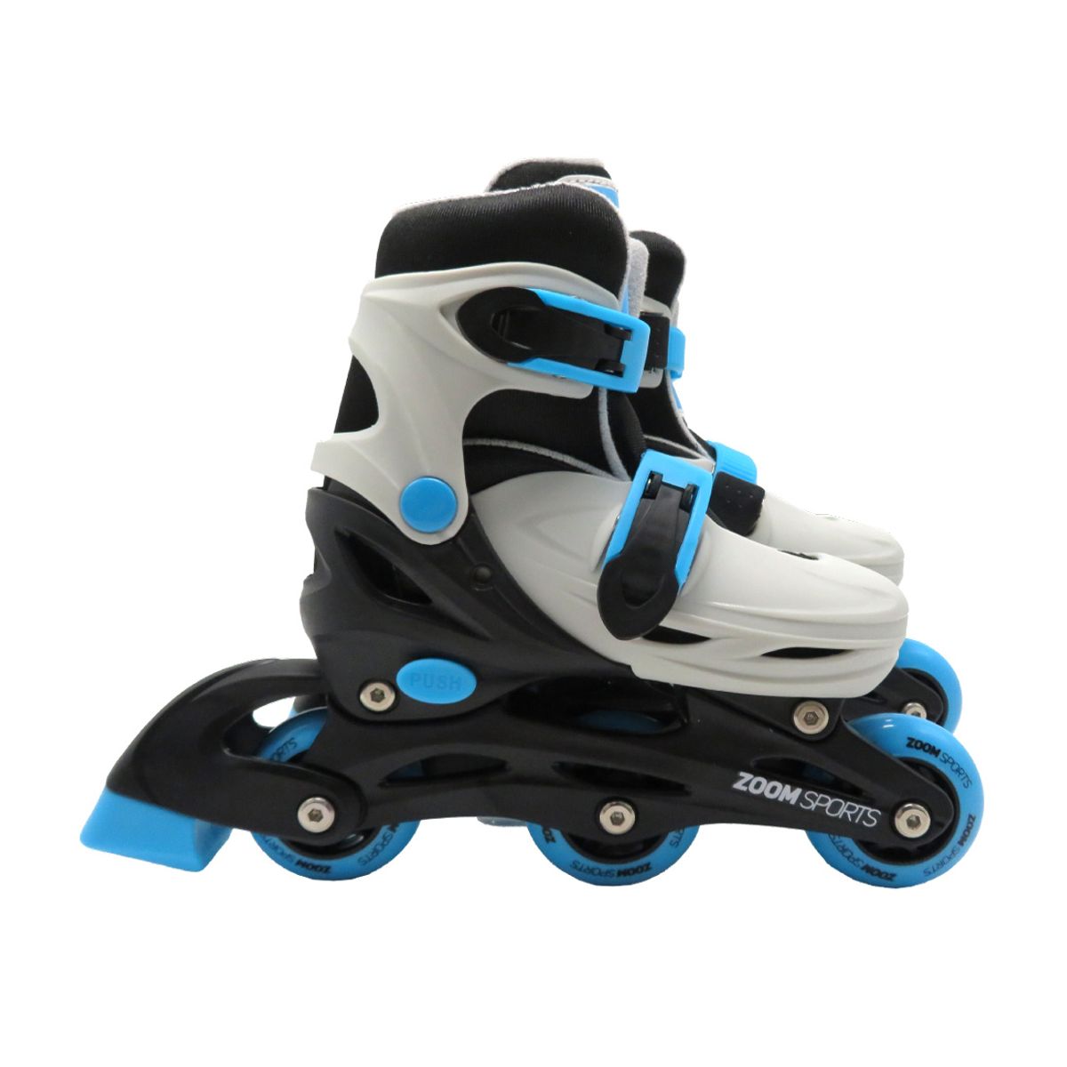 ZOOM SPORT - Patines Principiante 3 Ruedas 2en1 Gris Zoom Sport T_31-34