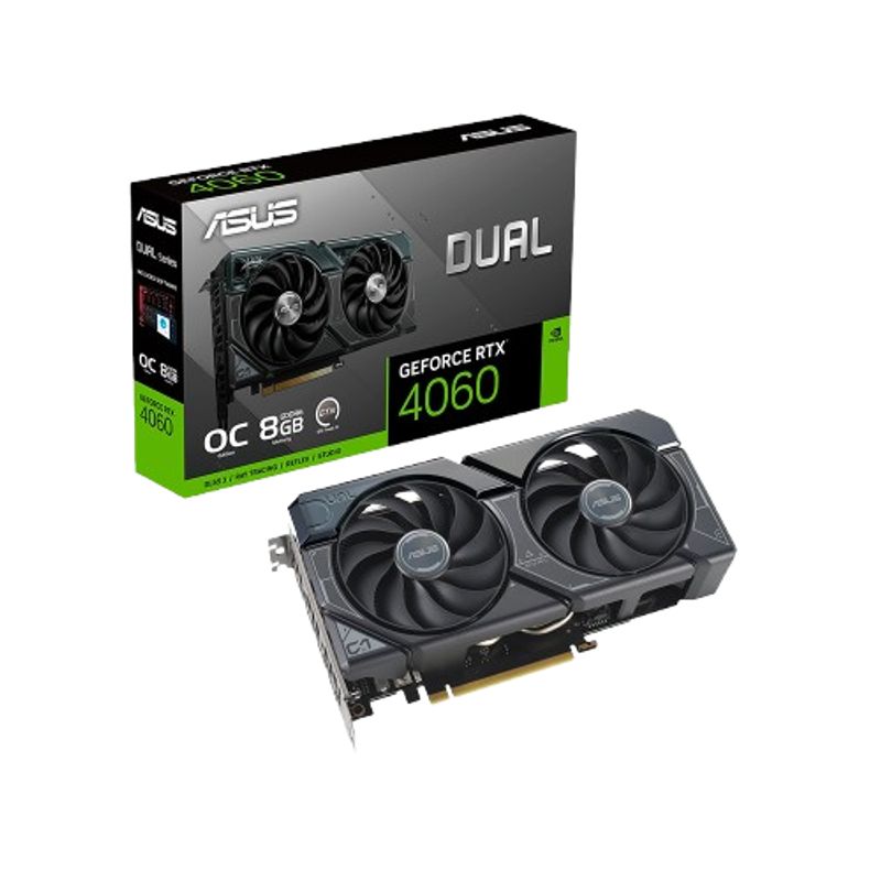 ASUS - Tarjeta de Video ASUS DUAL GeForce RTX™ 4060 OC Edition 8GB GDDR6