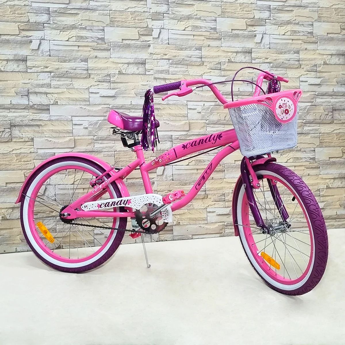 GW - Bicicleta para niñas Gw rin 20 Candy Rosado Candy