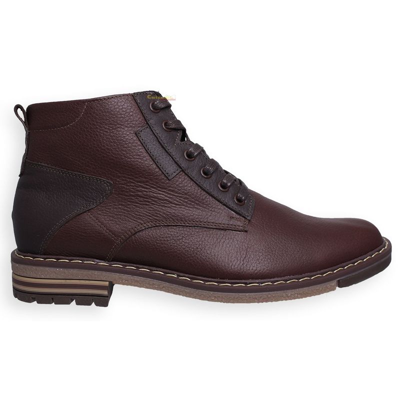 GENERICO - Botines Casuales De Amarrar Hombre Cuero