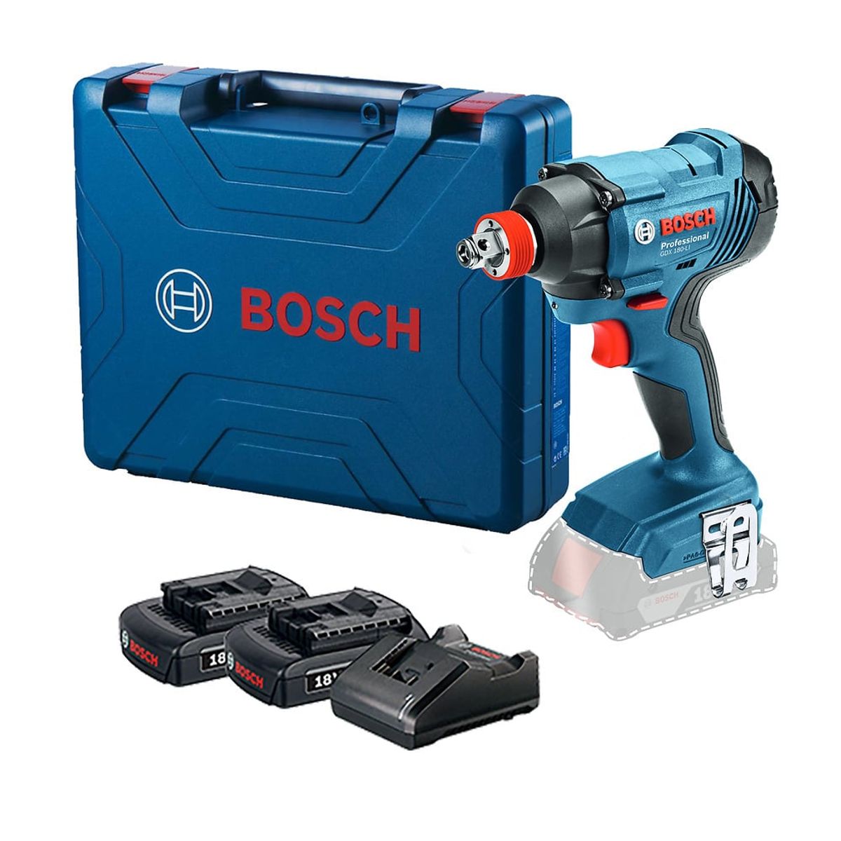 BOSCH - Llave De Impacto De 12 Inalámbrica 18v Bosch Gdx 180-li