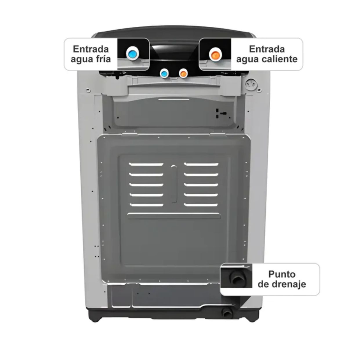 LG - Lavadora LG Carga Superior 19 Kilos WT19DV6 Inteligencia Artificial Gris