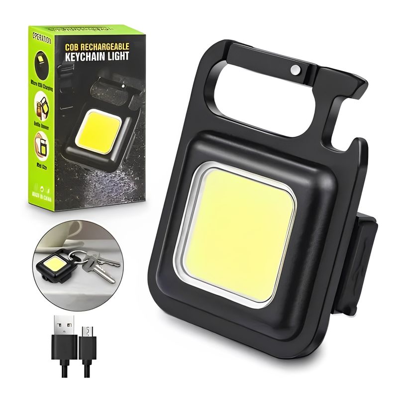 GENERICO - Mini Linterna LED Potente Llavero COB