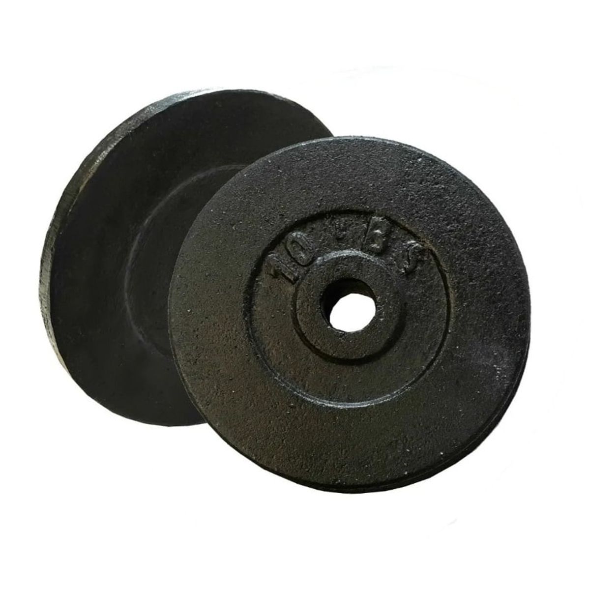 GENERICO - 1 Disco Pesas 10lbs Barras Mancuernas Estandar Gimnasio