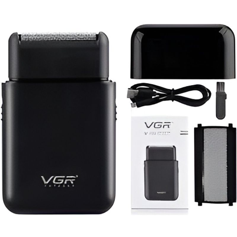 VGR - Afeitadora Mini Shaver Patillera Vgr V-390 Viaje Recargable