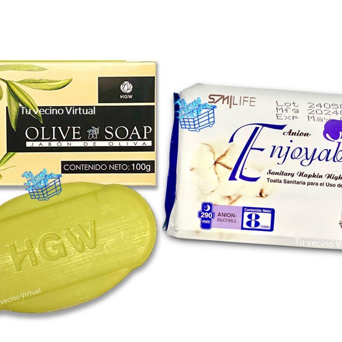 HEALTHY AMERICA - Toalla Nocturnas+jabon Oliv Hgw