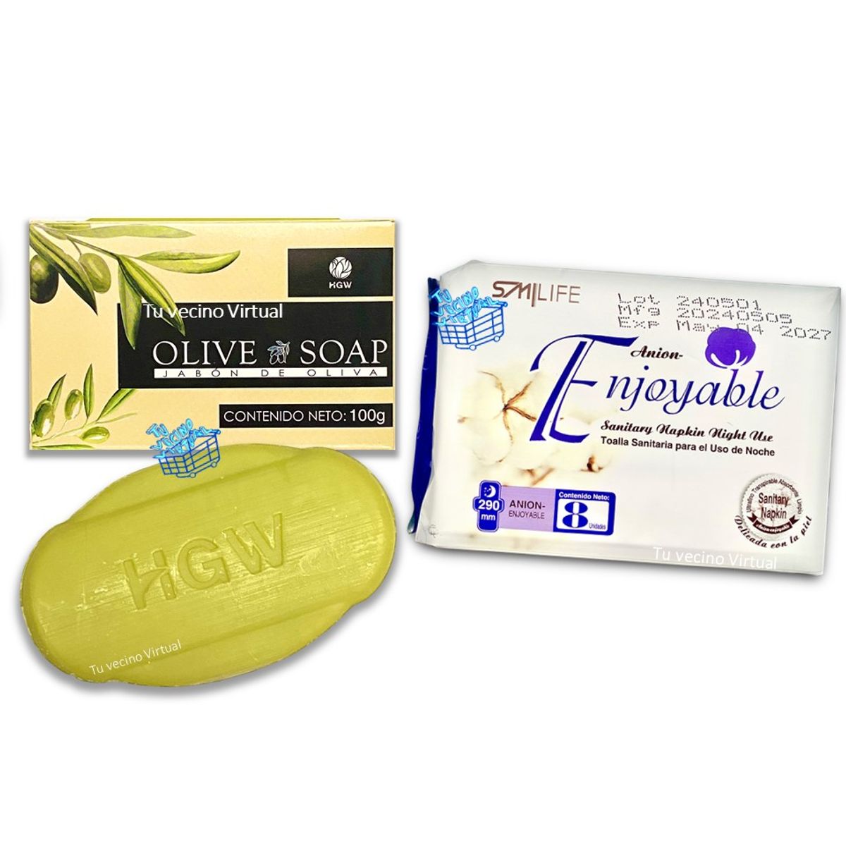 HEALTHY AMERICA - Toalla Nocturnas+jabon Oliv Hgw