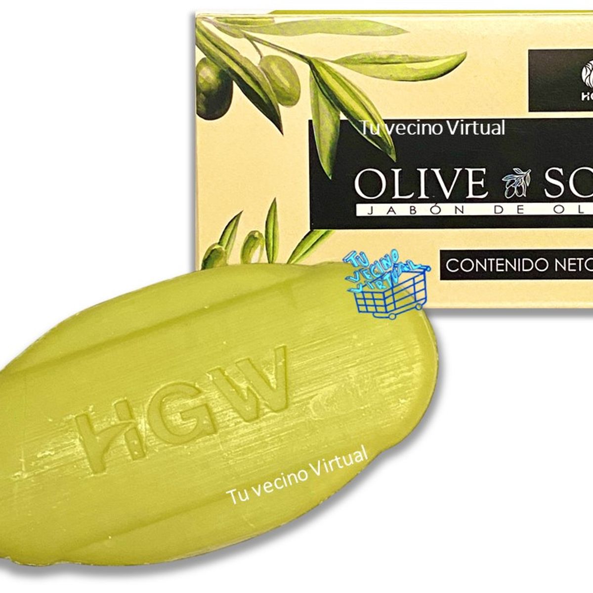 HEALTHY AMERICA - Jabon De Oliva En Barra Hgw