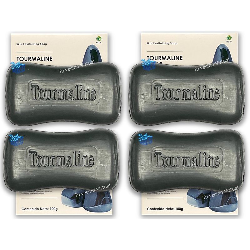 VARIOS - Hgw Jabón x4 Turmalina 100g