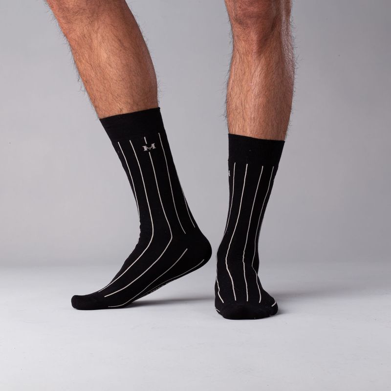 MARIO HERNANDEZ - Medias Sendero Extrafina Negro MH Socks