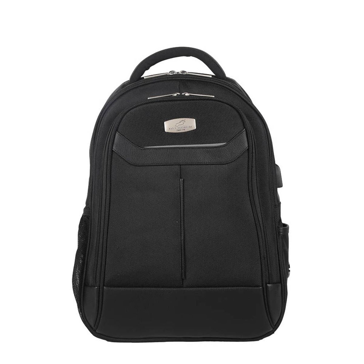 MARIO HERNANDEZ - Morral Curvo Dos Cremalleras Negro Urban
