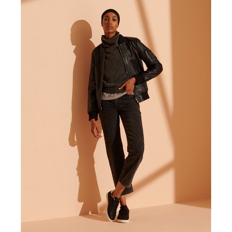 SUPERDRY - Jean Stretch Para Mujer High Rise Straight Superdry