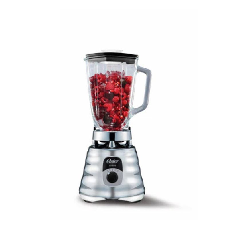 OSTER - Licuadora Oster Vaso de Vidrio 1.25Lt 3 Velocidades Gris
