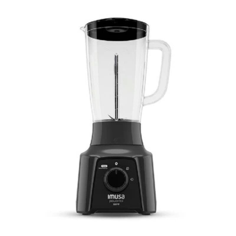 IMUSA - Licuadora powermix plus vaso plastico gris Imusa