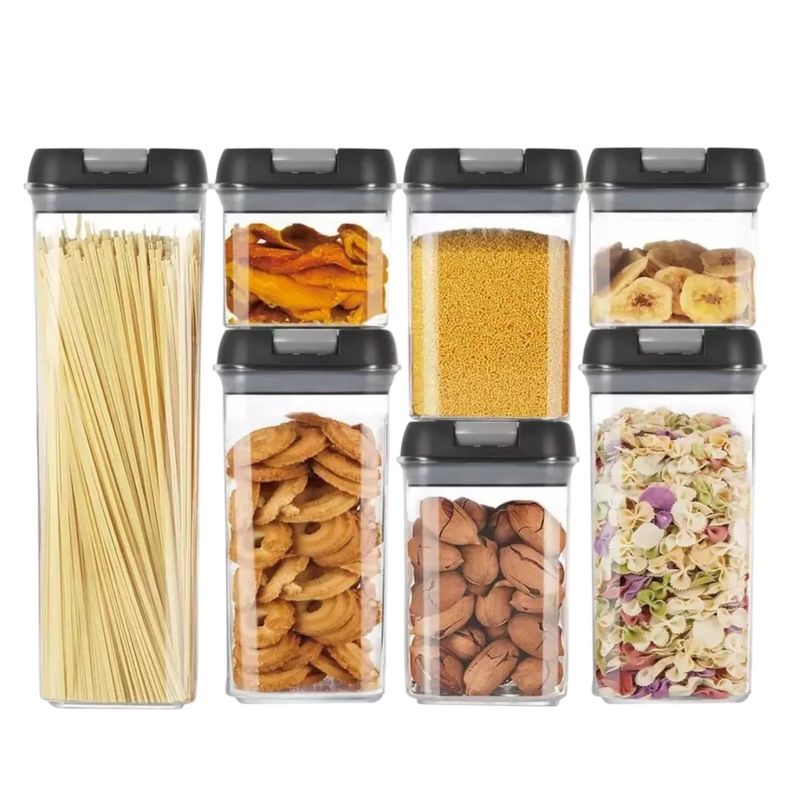 GENERICO - Set Recipientes Hermeticos Cocina Ahorra Espacio