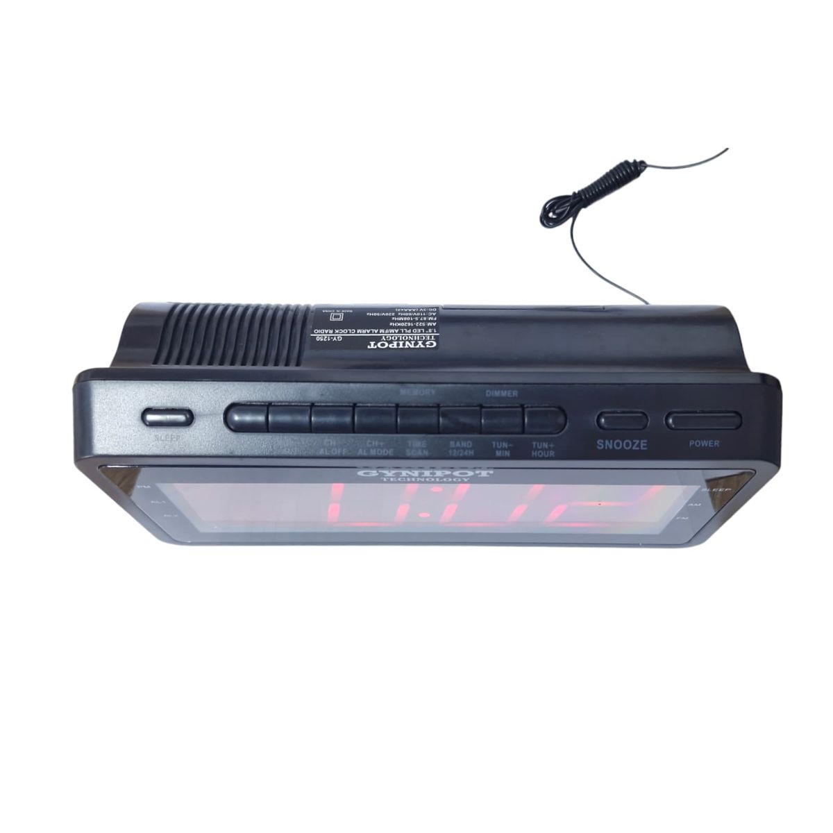 GYNIPOT - Reloj Despertador Gynipot GY-1250 Radio AMFM Digital