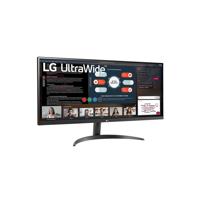 LG - Monitor LG 34p UltraWide 34WQ500 B IPS FHD 5ms 100hz