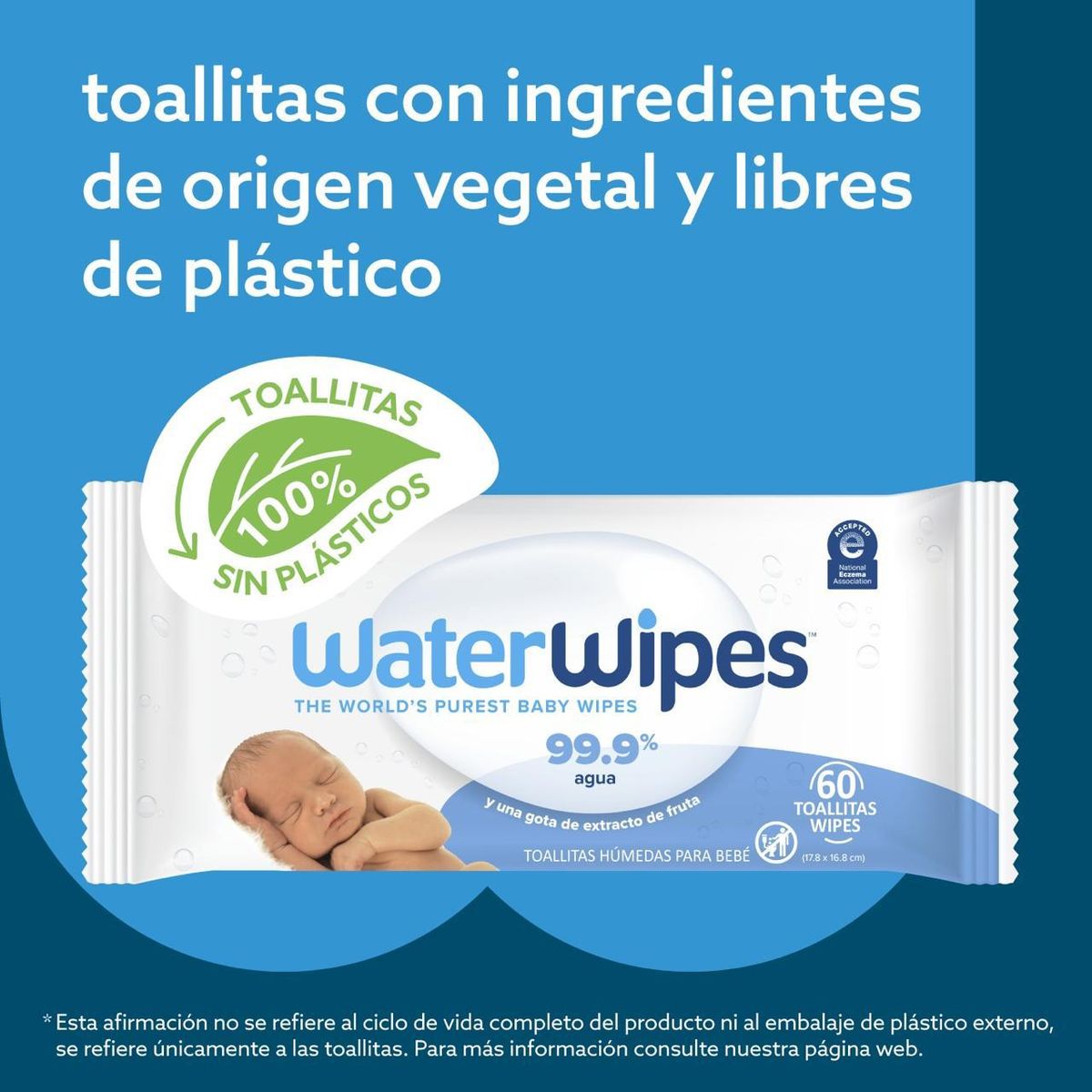 WATER WIPES - TOALLITAS HÚMEDAS WATERWIPES X 60 UND