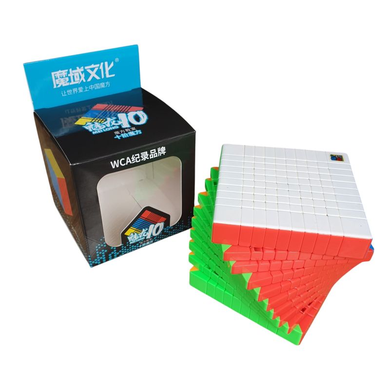 MOYU - Cubo 10x10 Meilong Moyu Mf10 Speedcube Velocidad Stickerless