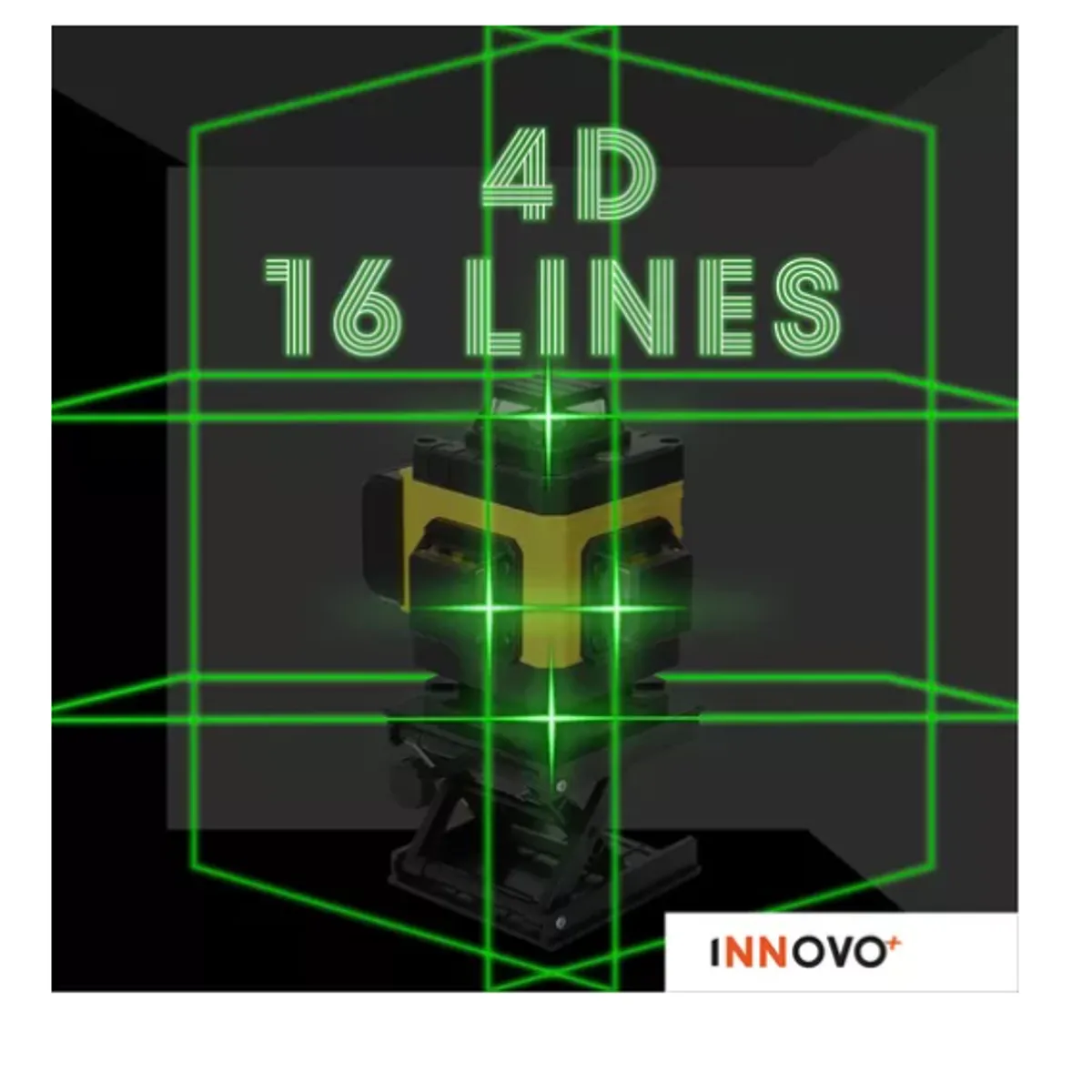 INNOVA - Nivel Laser 4d 16 Líneas Autonivelante 2 Baterias Con Accesorios