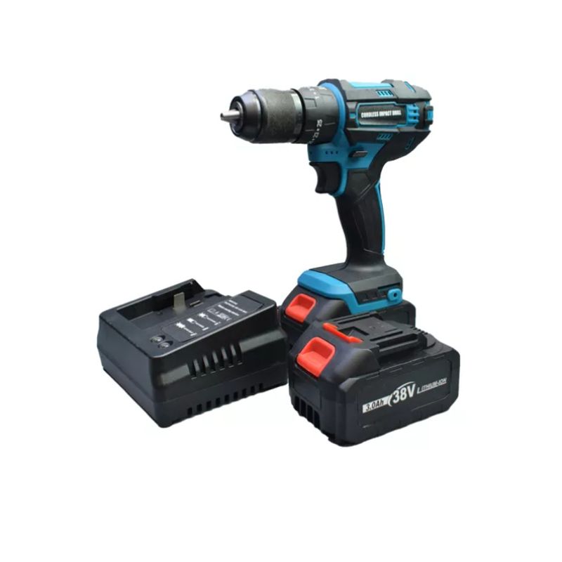 INNOVA - Taladro Percutor Inalambrico Mandril Metálico Doble Bateria 38v Pro