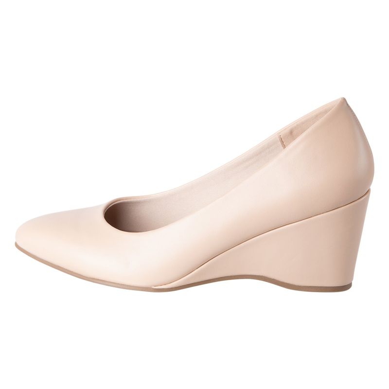 COMFORT PLUS - Zapatos De Tacon Tipo Cuña Karlile Para Mujer Comfort Plus Payless Beige