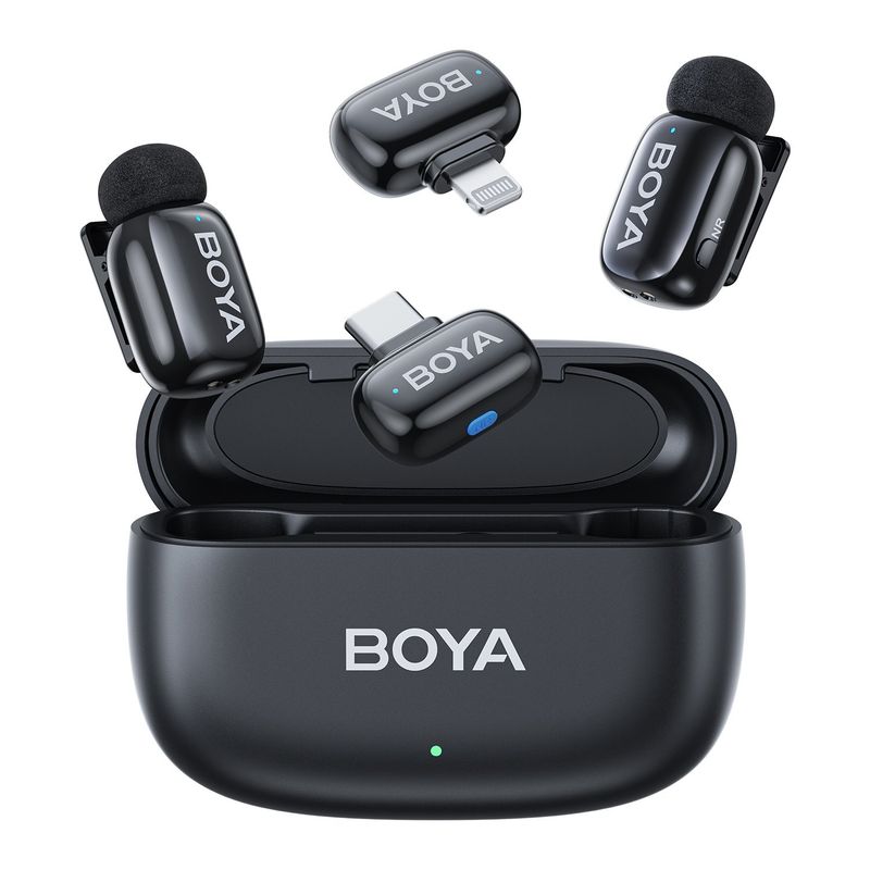 BOYA - Micrófono Inalámbrico Profesional Boya Mini-12 Para Celulares y PC