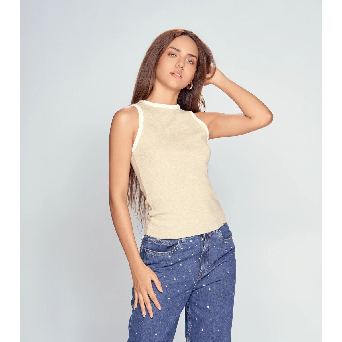 DEREK - Blusa Para Mujer Tejida Manga Sisa Derek