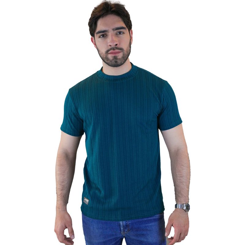 LAGUNA BLUE - Camiseta para hombre texturizada Laguna Blue_.