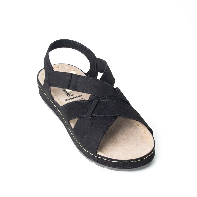 PRICE SHOES - Price shoes Sandalia Plana Mujer 162527NEGRO