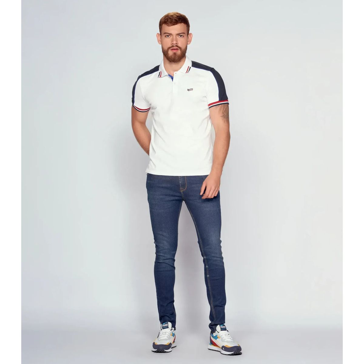 GAS EVOLUTION JEANS - Polo Para Hombre Slim Fit Gas