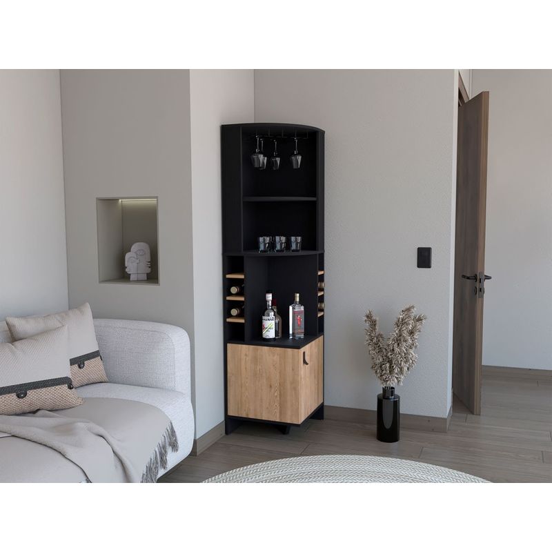 RTA MUEBLES - Bar Esquinero Funes MWL 9648 Wengue Miel Rta Muebles
