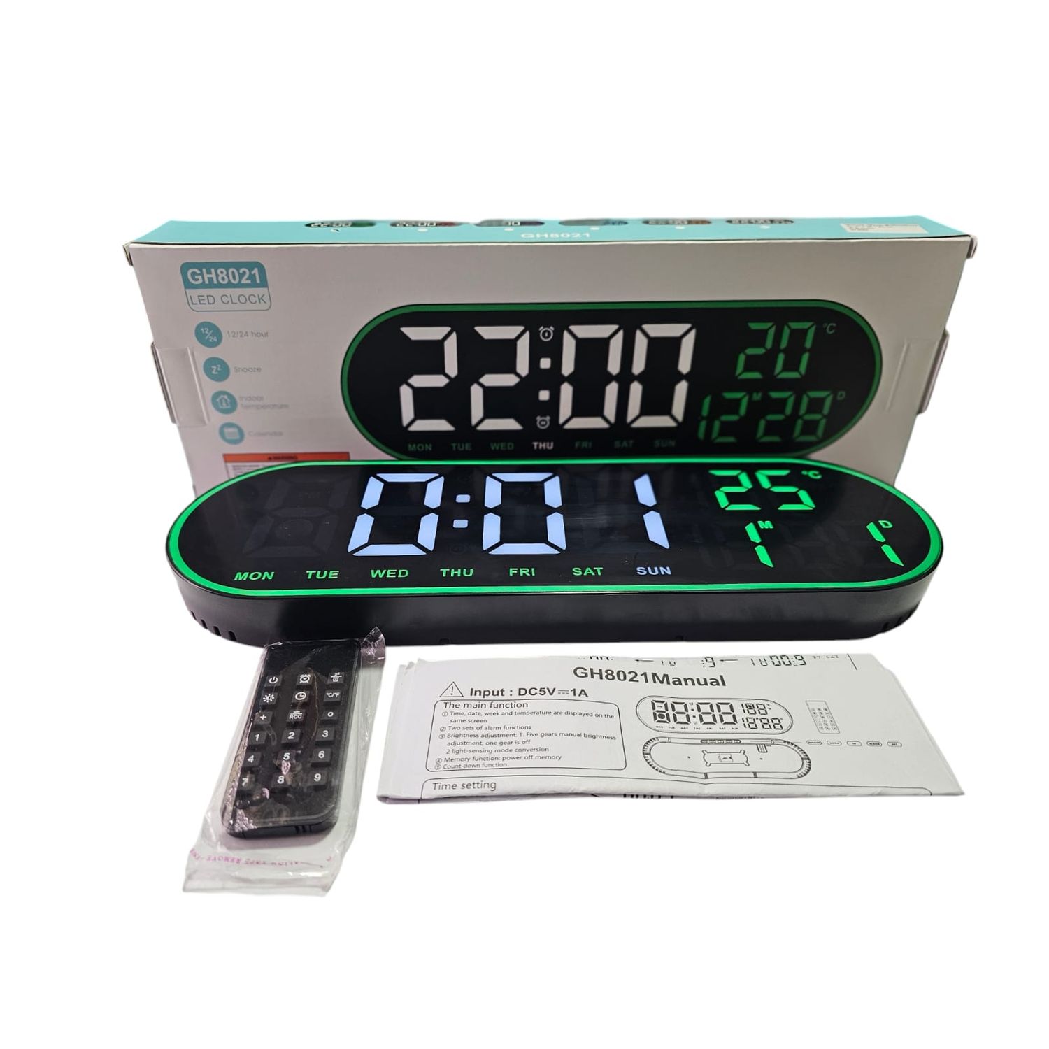 Control Remoto Reloj Pared Grande Digital Reloj De Pared Grande 3D