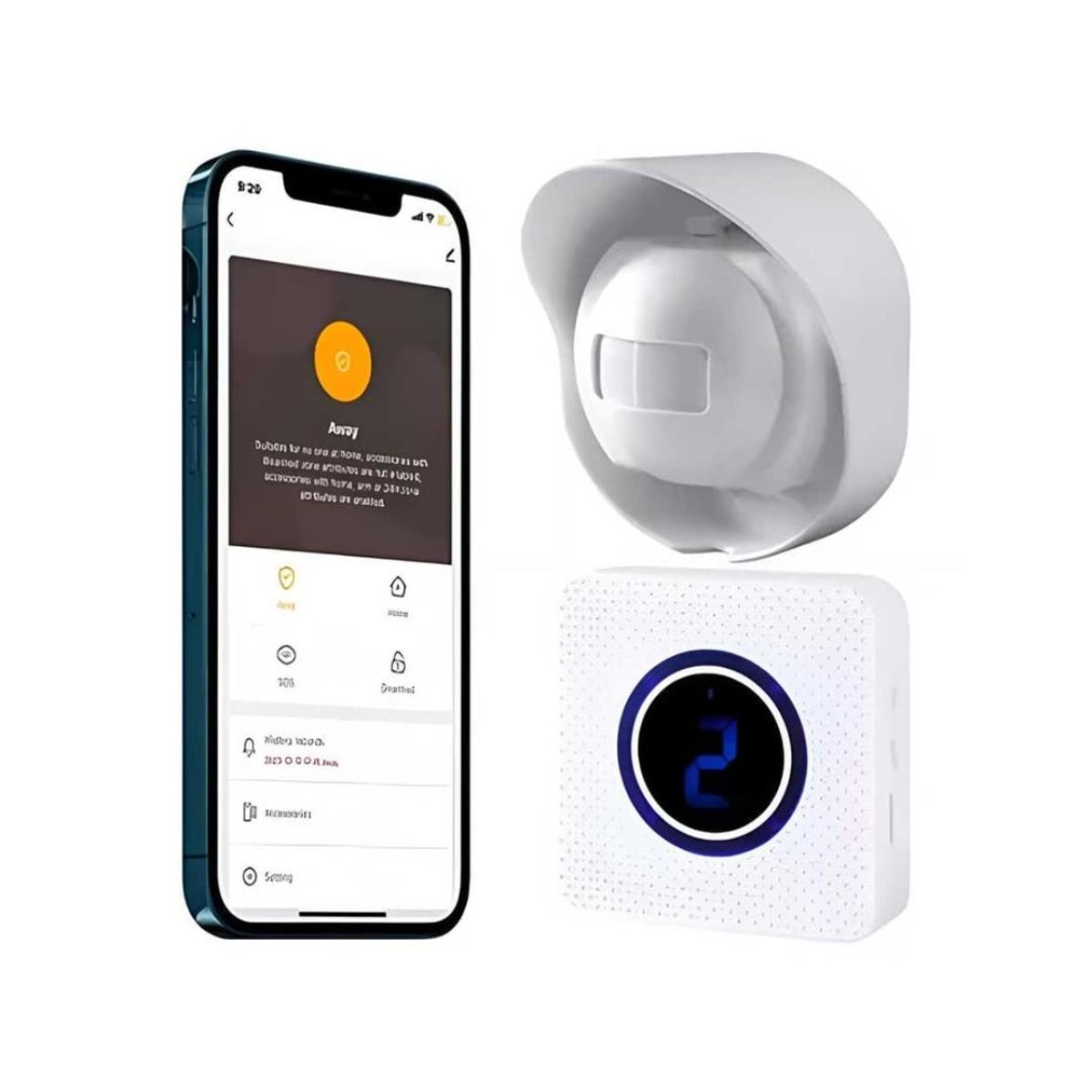 AMERICAN GENERICS - Timbre Inalámbrico Sensor Inteligente Seguridad Avanzada Tuya