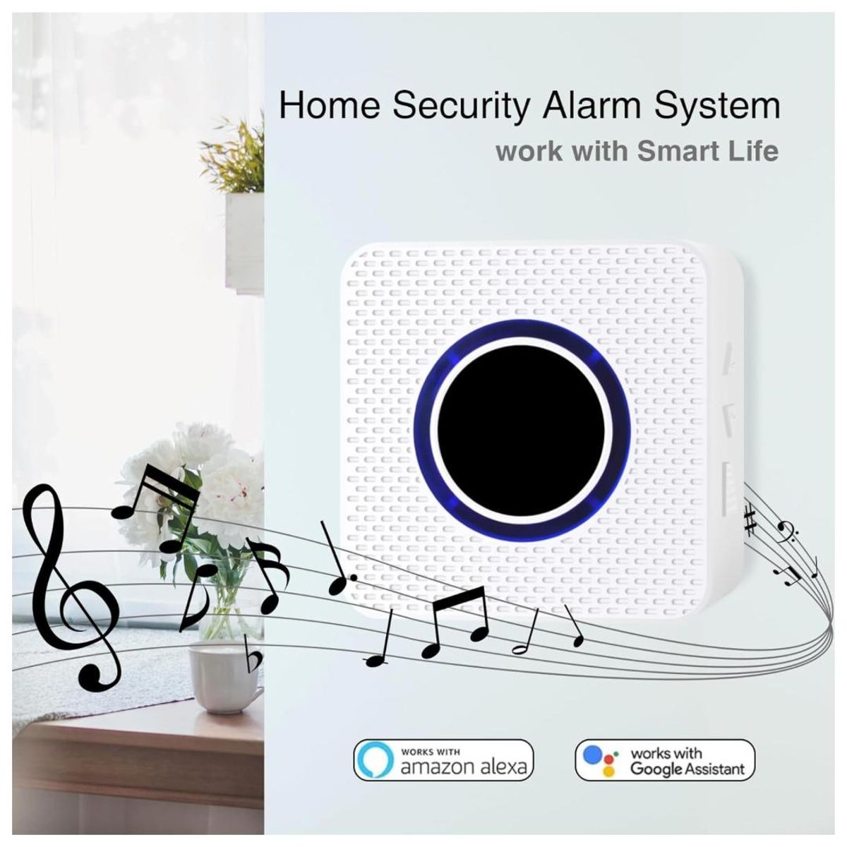 AMERICAN GENERICS - Timbre Inalámbrico Sensor Inteligente Seguridad Avanzada Tuya
