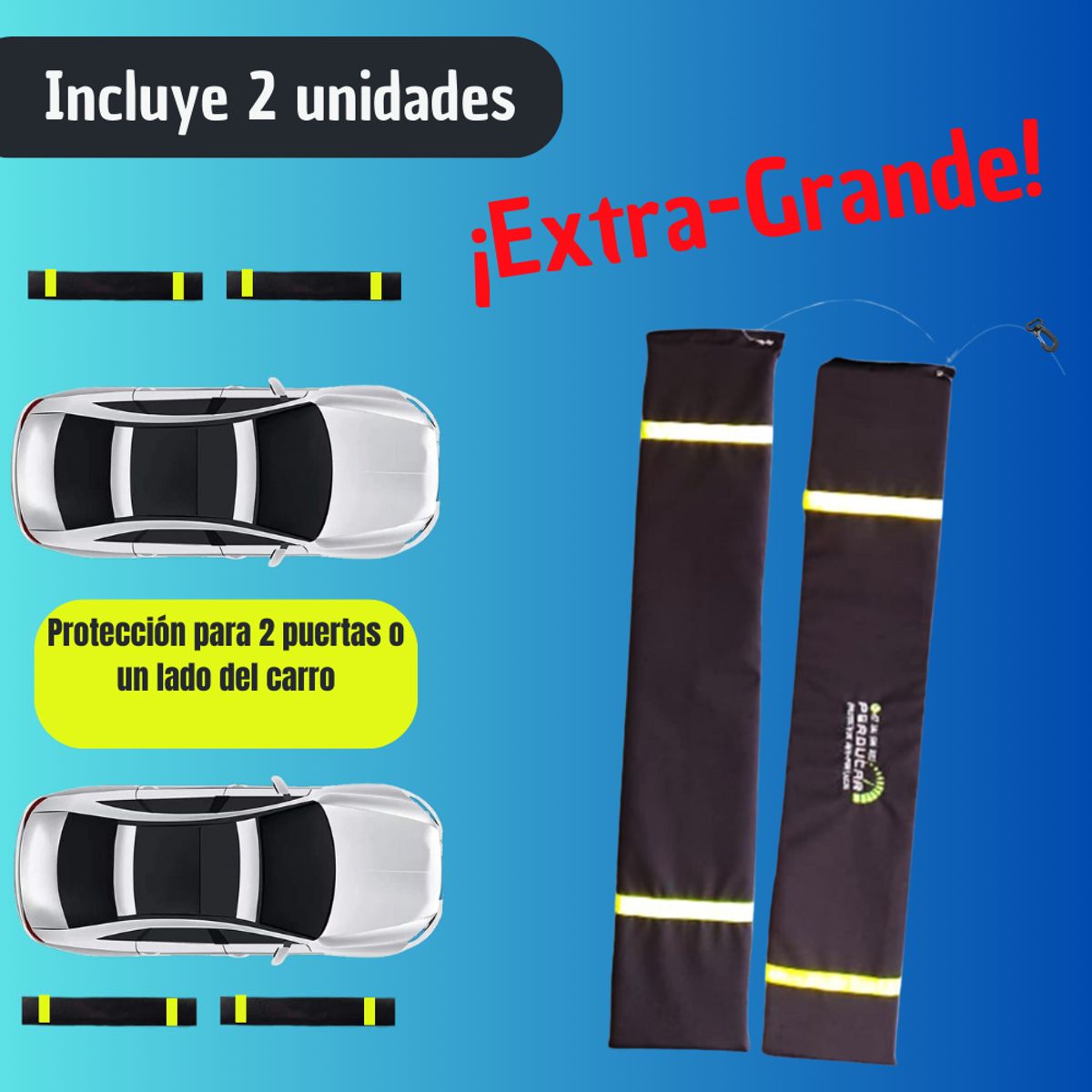 GENERAL - Protector Puerta Carro Magnético Maxpro Gris 1lado2u