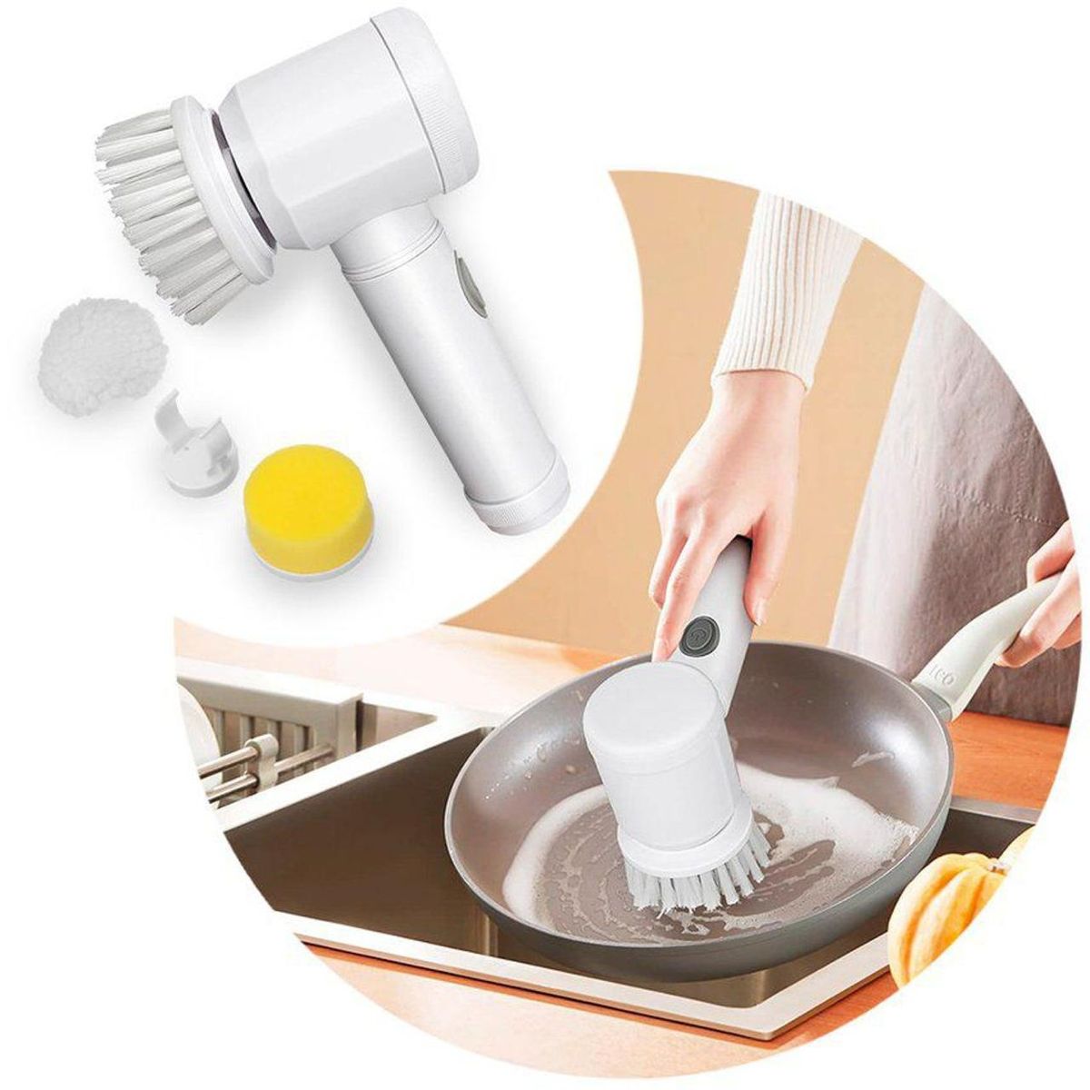AMERICAN GENERICS - Cepillo Limpieza Electrico 5 En 1 Magic Brush