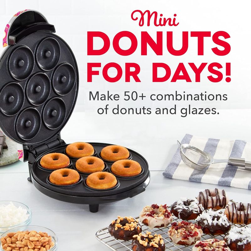 DASH - Dash Mini máquina para hacer donas para desayuno aperitivos postr