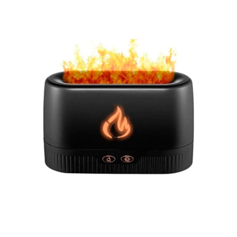 GENERICO - Humidificador Difusor Aromas Chimenea Esencia Llamas Led