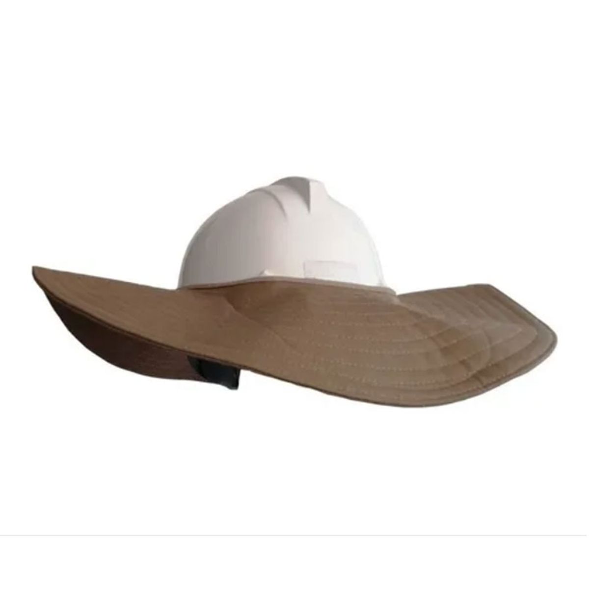 NACIONAL - SOMBRERO ALERON PARA CASCO DE SEGURIDAD COLOR CAQUI
