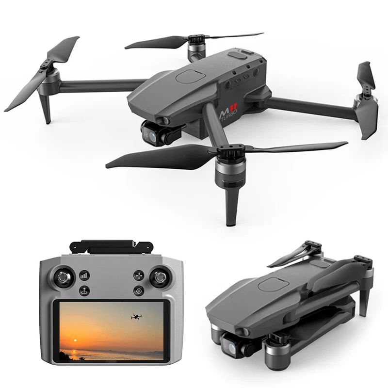 GENERICO - Drone Profesional Gps 4k Sensor Obstáculos K11 Turbo Gris