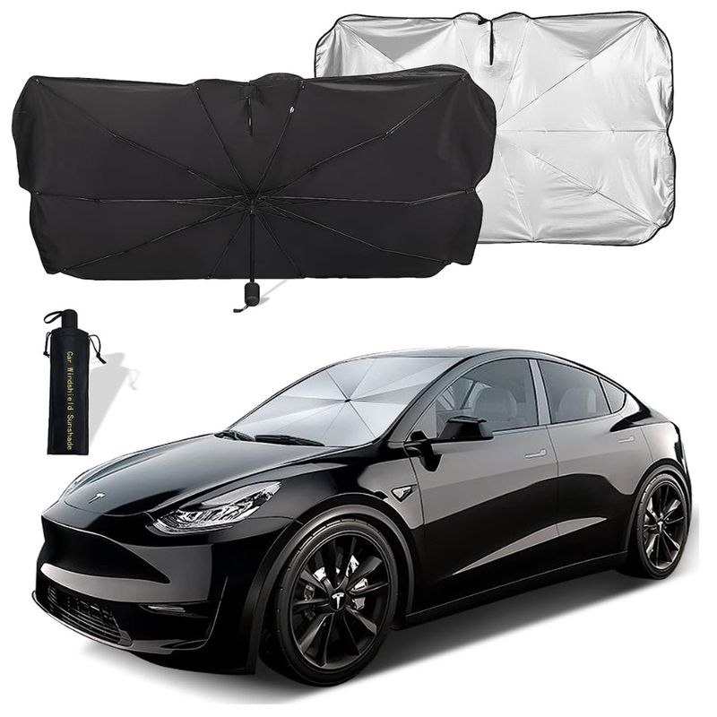 GEF - Parasol Parabrisas Carro Plegable Grande Bloqueo Rayos Uv