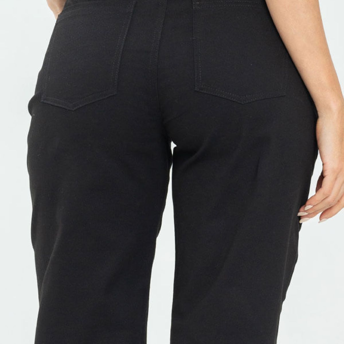 RAGGED - Pantalon mom cinco bolsillos Negro Ragged.