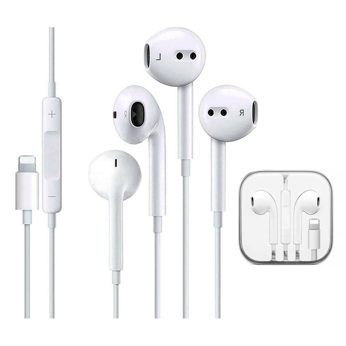 GENERICO - Audífonos Manos Libres 8 pines Para iPhone 14 13 12 11 x 8 7 iPad