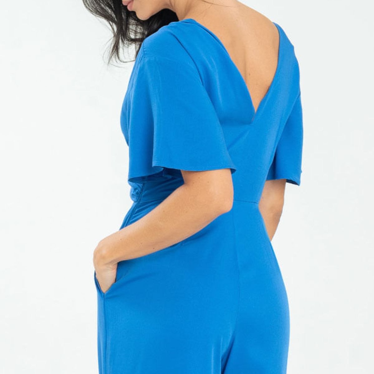 RAGGED - Enterizo largo vhal Azul rey Ragged